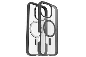 מגן  OtterBox black Clear Magsafe Iph16pro