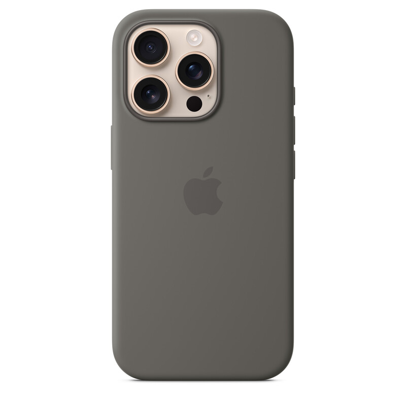 כיסוי סיליקון IPHONE 16 PRO MAX נורדיק אפור אבן