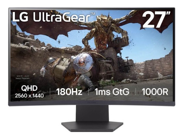 LG מסך 27 גיימינג קעור UltraGear 27GS60QC-B
