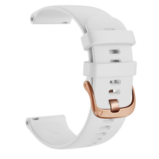 WATCH SMARTBAND SILICON WHITE WITH ROSE GOLD