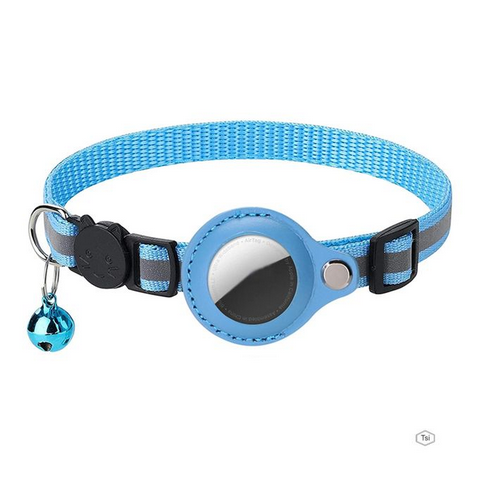BLUE AirTag HOLDER FOR CATS