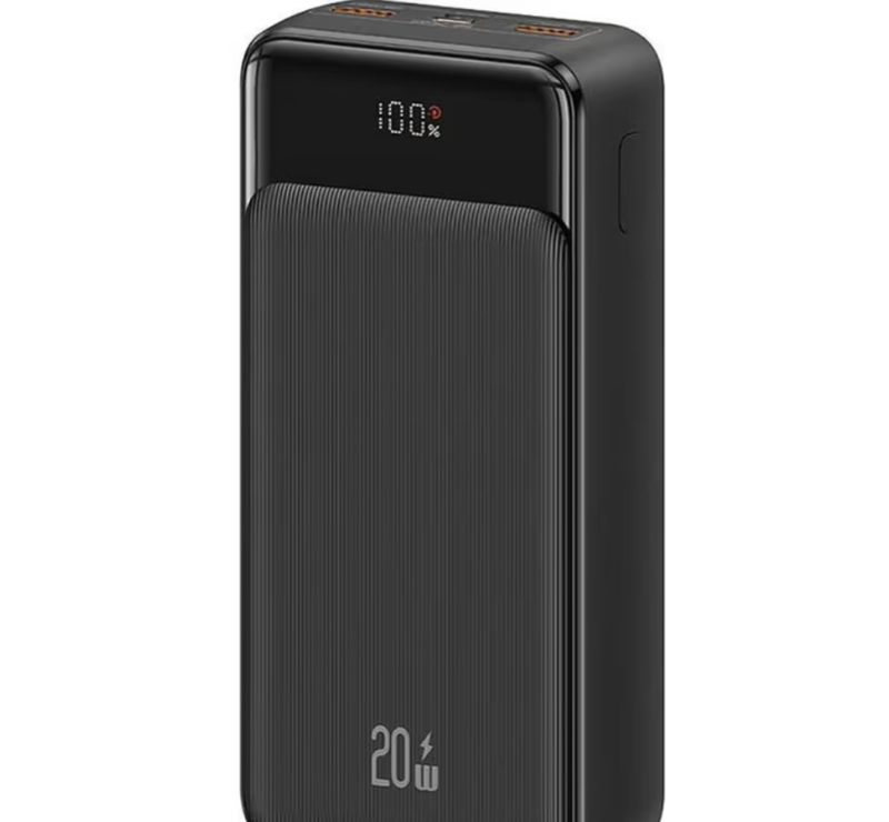 סוללת גיבוי 30000MAH טעינה מהירה 3 יציאות + תצוגה