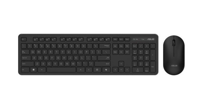 סט מקלדת ועכבר שחור ausu W 5000