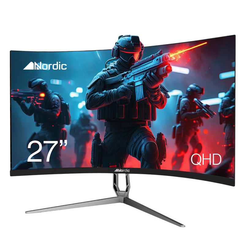מסך מחשב גיימינג קעור 2k 27 nordic 185 HZ