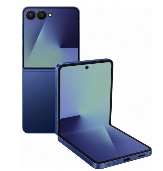 טלפון סלולרי Samsung Galaxy Z Flip7 12GB+256GB - צבע כחול - שנה אחריות יבואן רשמי - ללא מטען וללא אוזניות