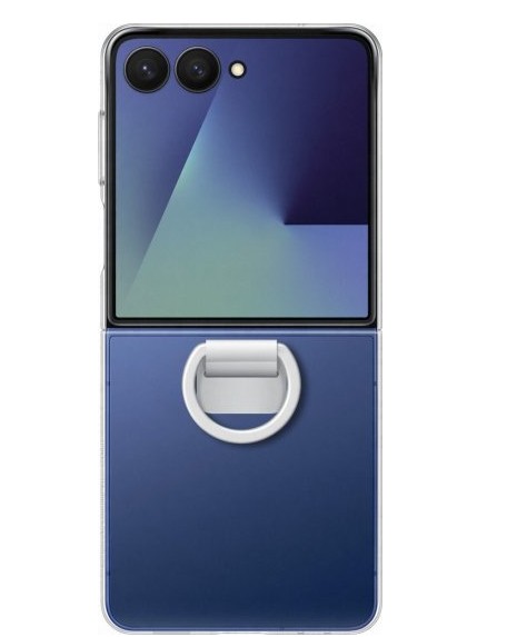 כיסוי עם טבעת ל-Samsung Galaxy Z Flip7 - שקוף