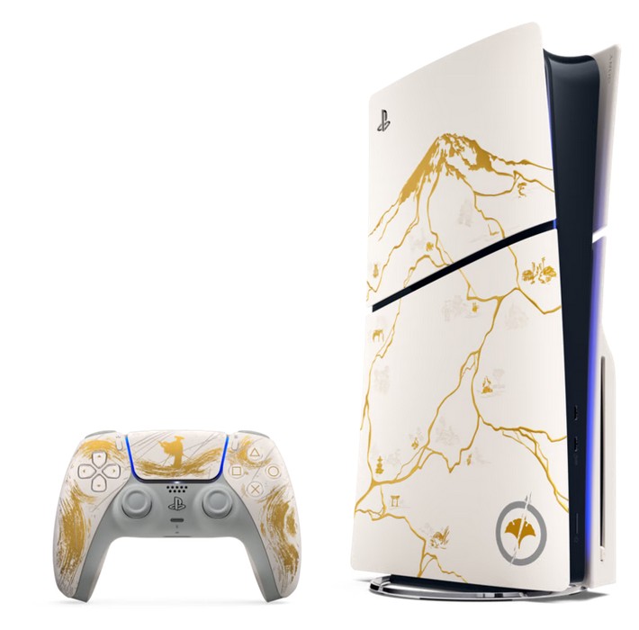 קונסולה Sony PS5 PlayStation 5 Slim 1TB Digital Edition כולל שובר למשחק Ghost of Yotei - צבע לבן אחריות יבואן הרשמי