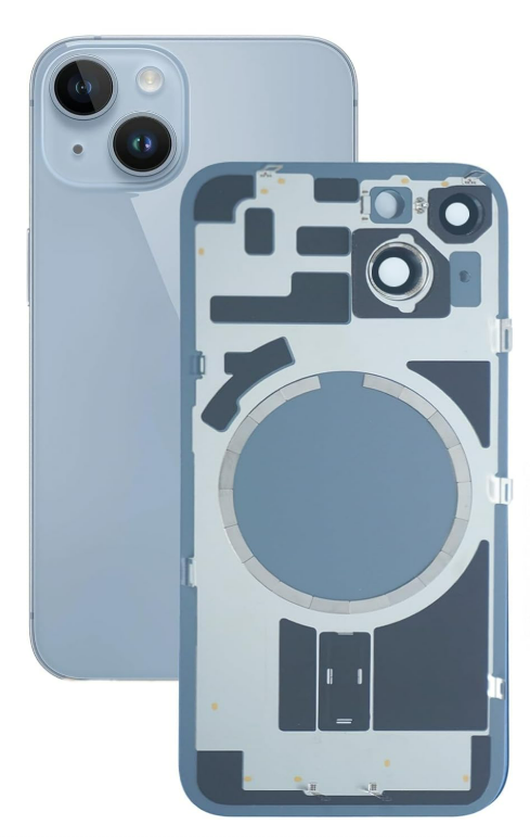 גב איפון 14 ללא NFC כחול תחליפי