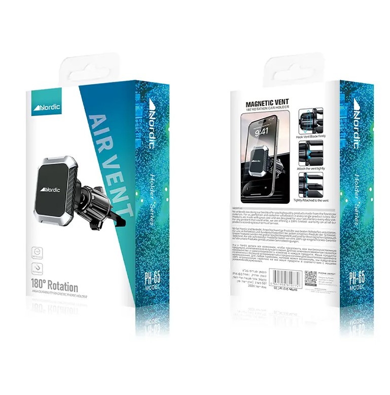 מעמד מגנטי למזגן הרכבNORDIC AIR VENT PH – 65