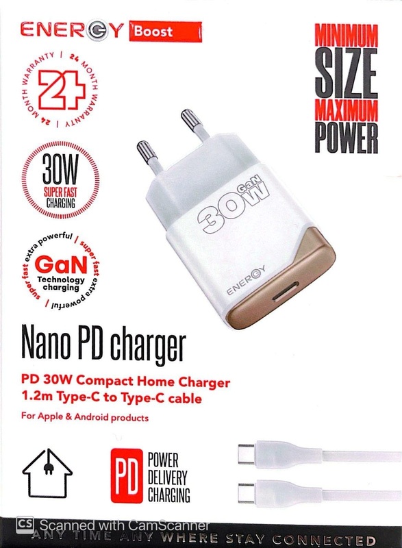 מטען 30W type c to typeC 1.2M GOLD