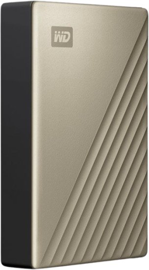 כונן קשיח חיצוני נייד Western Digital My Passport Ultra WDBFTM0040BGD 4TB USB-C 3.0 - צבע זהב