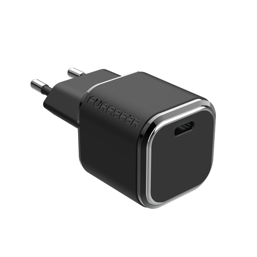 מטען קיר PureGear Wall Charger 35W + כבל Type-C שחור