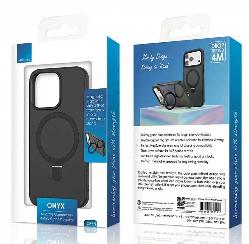 כיסוי ONYX SHIELD 15PM BLACK