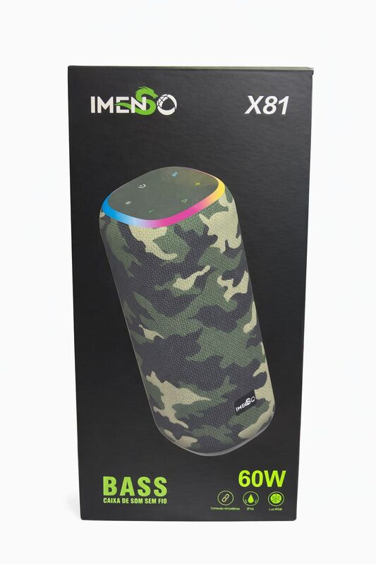 PORTABLE COLOURFUL WIRELESS SPEAKER X81 60W