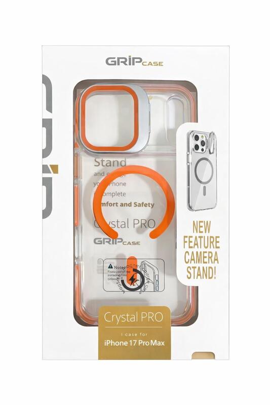 case crystal 17 pro max ORANGE