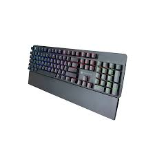 מקלדת גיימינג מכאנית חוטית עם משענת יד MMCK200 - שחור - סוויץ אדום לינארי