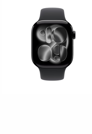 שעון חכם 46mm Watch 11 GPS Jet Black Aluminium Black Band