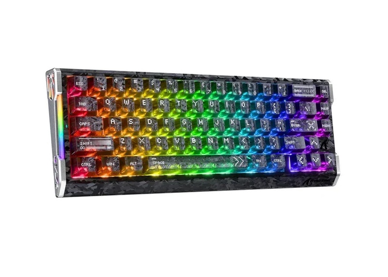 ATTACK SHARK R68 HE Carbon Fiber Rapid Trigger Keyboard Magnetic Switch (ink shade)