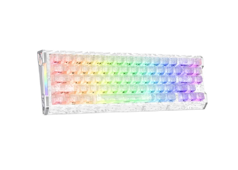 ATTACK SHARK R68 HE Carbon Fiber Rapid Trigger Keyboard Magnetic Switch (ice Ninja)