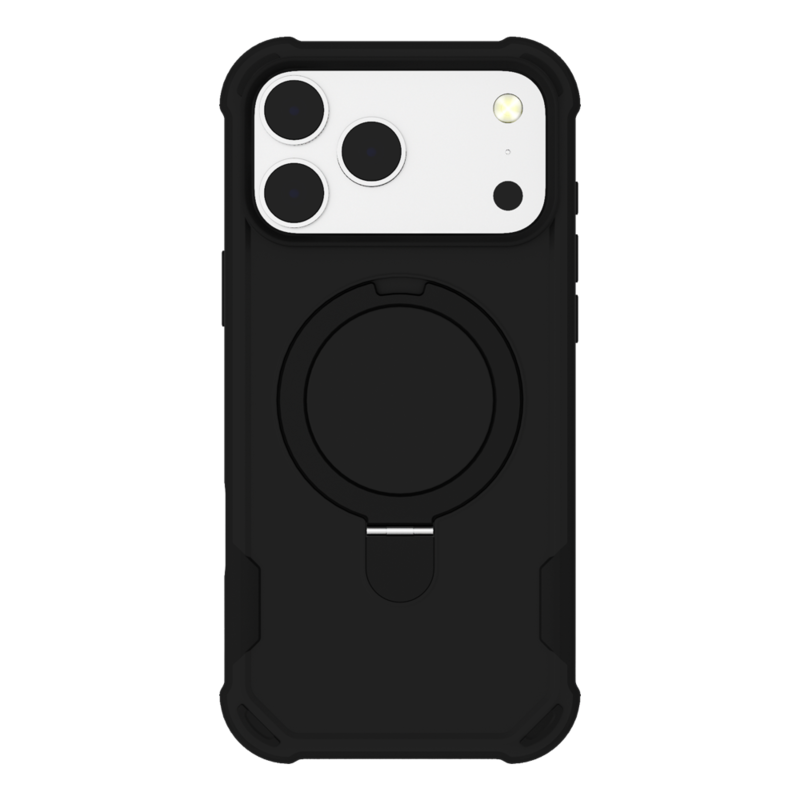 כיסוי לאייפון 17 פרו מקס שחור דו-שכבתי PureGear GripTek