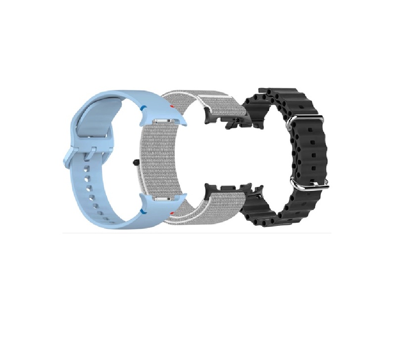רצועות PUREGEAR FOR GALAXY WATCH 8 (כחול/שחור/אפור)