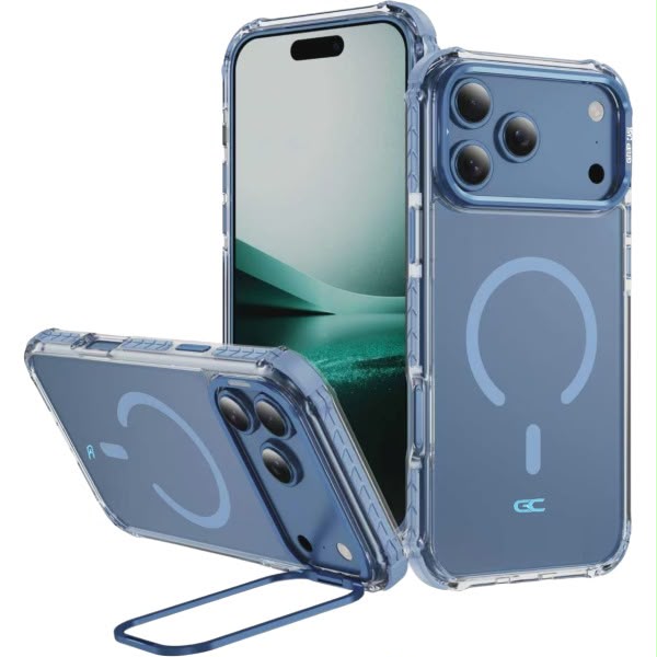 מגן GRIP CASE CRYSTAL PRO LIMITED.ED FOR IPHONE 18 PRO MAX - Blue