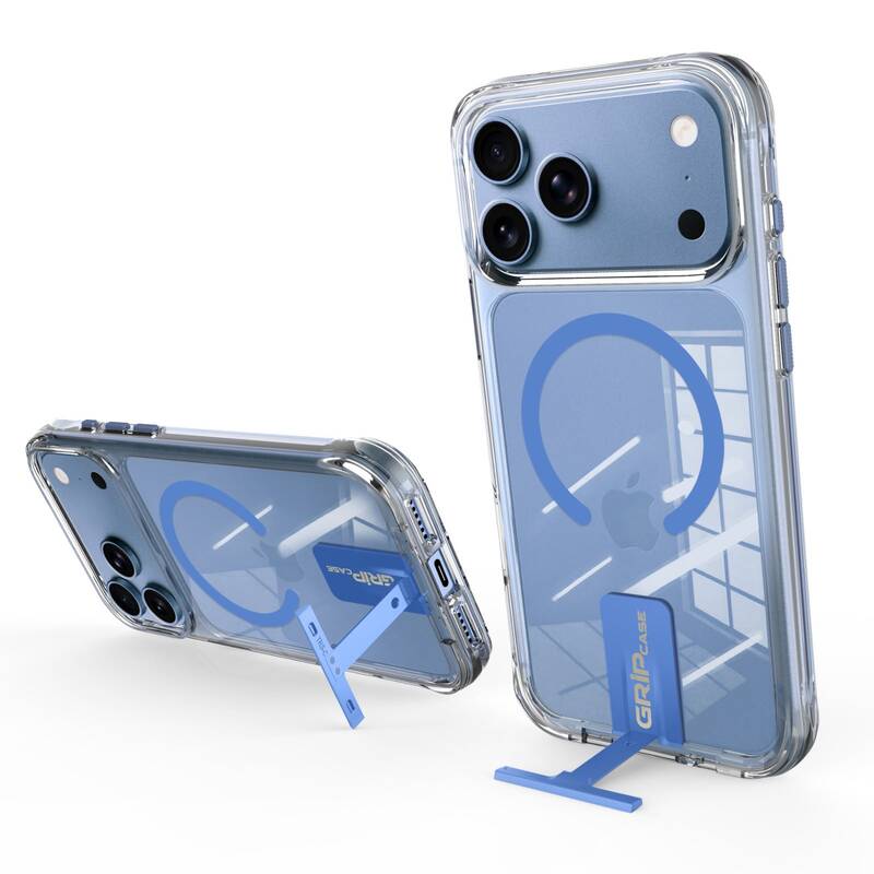 מגן Matrix for Iphone 18 Pro Max - Clear Blue