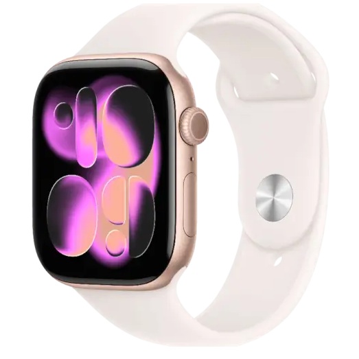 שעון חכם 42mm Watch 11 GPS+Cell Rose Gold Aluminium Light Blush Band גודל רצועה - M/L