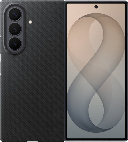 כיסוי Carbon מגנטי ל-Samsung Galaxy Z Fold8 Ultra - צבע שחור