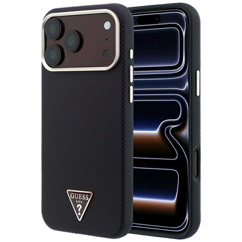 מגן Guess Magsafe Kevlar Cherry for Iphone 17PM/18PM