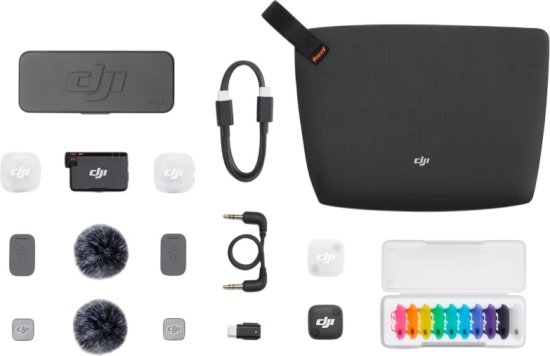DJI - מערכת מיקרופון אלחוטית Mic Mini 2 (2TX+1RX+Charging Case)