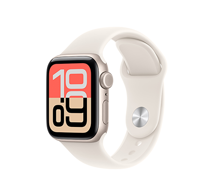 שעון חכם 40mm Watch SE3 GPS Starlight Aluminium Starlight Band גודל רצועה - S/M
