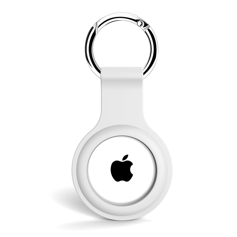 White Silicone KeyHolder AirTag