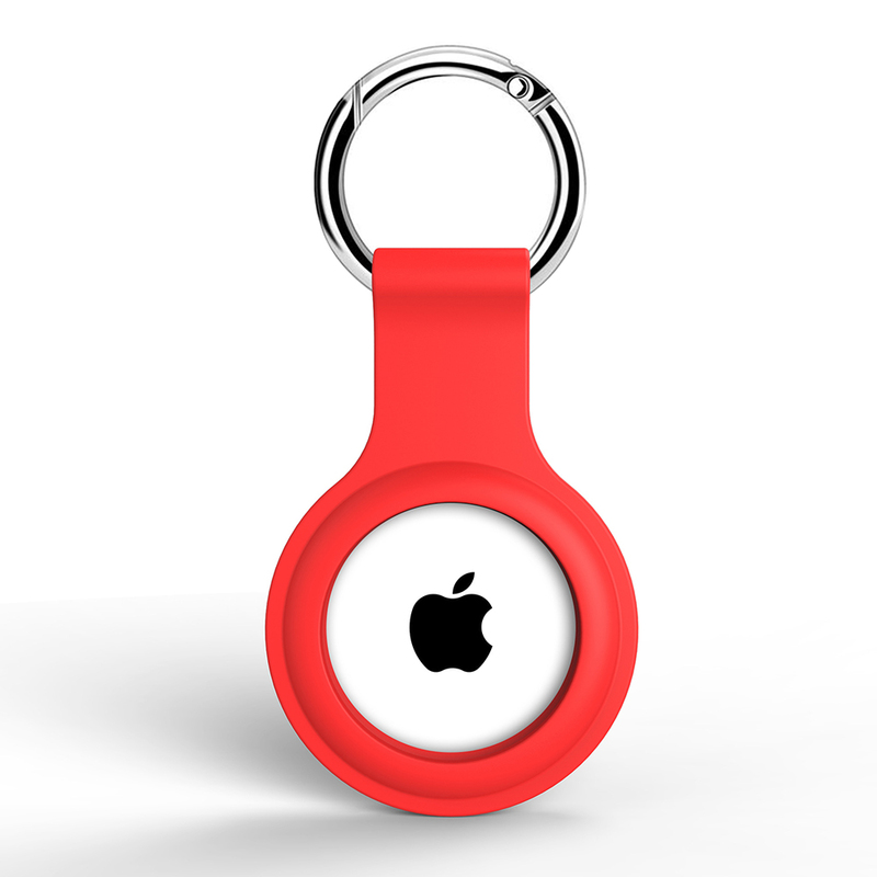Silicone AirTag Holder Red