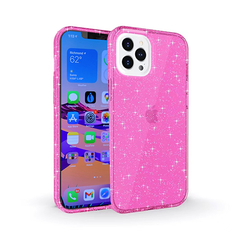 מגן iPH 13 Glitter pink
