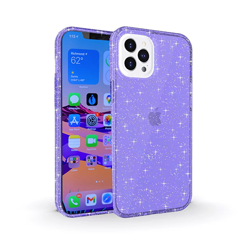 מגן Iph13 ProMax Glitter Purple