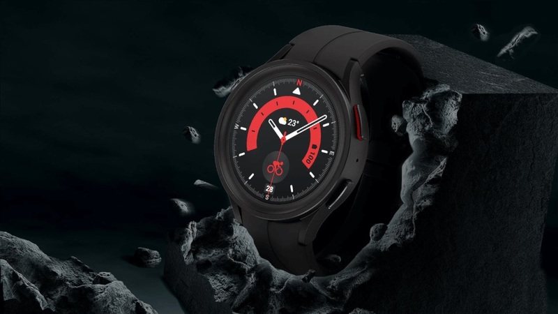 galaxy watch 5 pro black titanium