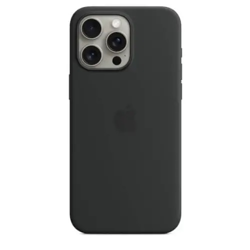 iphone 15 promax silicone black case with magsafe מקורי