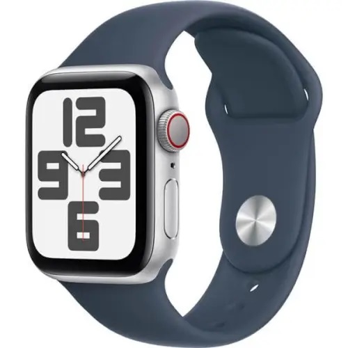 apple watch SE GPS + CELLULAR 40mm sliver with blue sport band