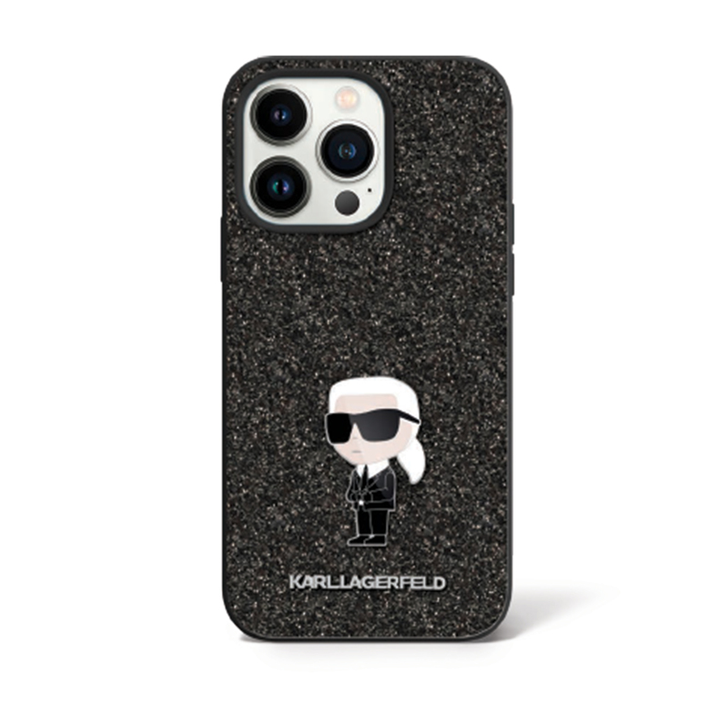 Karl Glitter MetalPin iph15PM Black